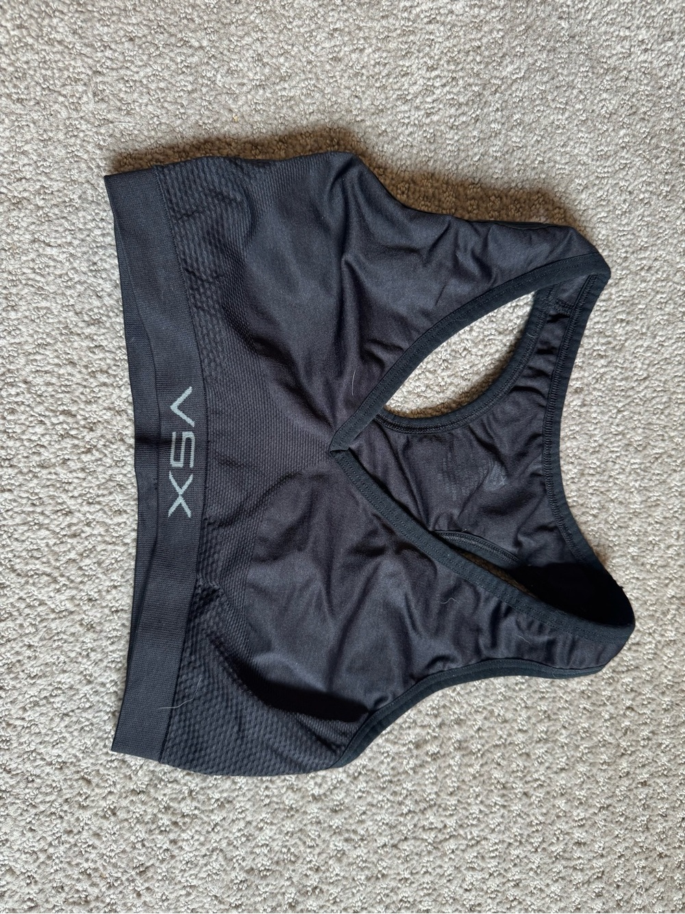 VSX Black High-Impact Racerback Sports Bra with Wide Band